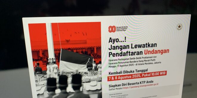 Mau Ikut Upacara 17 Agustus di Istana Merdeka? Catat Jam Pendaftaran dan Linknya!